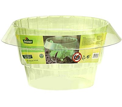 Dehner Lot de 10 Anneaux de Protection Contre Les escargots, Ø 13/19 cm, Hauteur 12 cm, Plastique