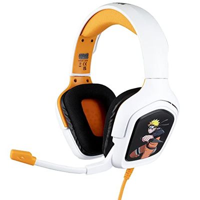 Konix Naruto Shippuden Cuffie gaming PS4, PS5, Switch, Xbox One e Series X|S - Microfono - Cavo da 1,5 m - Connettore Jack da 3,5 mm - Design Naruto