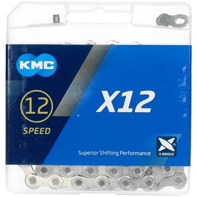 KMC X12 12 Speed Ketting, Zilver, 126 Link