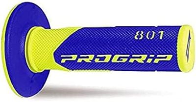 PROGRIP Handgrepen Mx 801-252 - dubbele dichtheid - neongeel/blauw