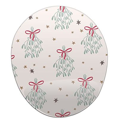 Bonamaison, Ergonomische muismat met polssteun, digitale bedrukte muismat anti-speekselproblemen, antislip onderkant, voor kantoor en thuis, afmetingen: 20x23 cm