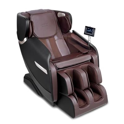 VEVOR Fauteuil de Massage Inclinable Corps Entier, Masseur Shiatsu 3D, Zéro Gravité, avec Plusieurs Modes Automatiques, Chauffage, Haut-parleur Bluetooth, Coussin d’Air, Rouleau de Pied, Écran Tactile