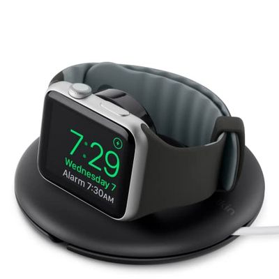 Belkin Suporte de viagem USB para iPhone, Apple Watch Series SE, 6, 5, 4, 3, 2 e 1, cabo de carregamento vendido separadamente, preto
