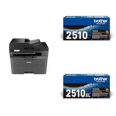 BROTHER DCP-L2665DW 3-in-1 Mono Laser Printer| Print, copy & scan | Automatic 2-sided print| A4|UK Plug Toner Cartridges