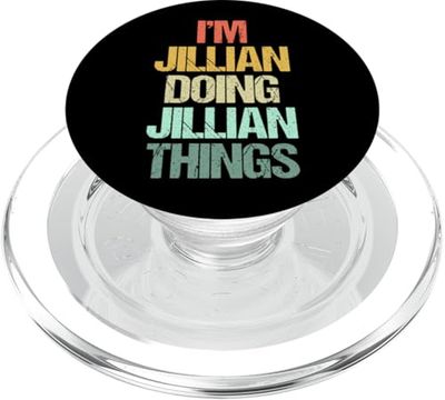Soy Jillian haciendo cosas de Jillian - Divertidísimo nombre Jillian PopSockets PopGrip para MagSafe