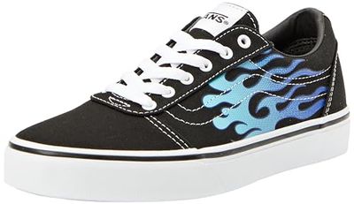 Vans Ward Basket, Flame Black/White, 23 EU, Flame Zwart Wit, 23 EU