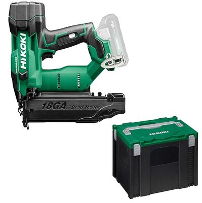 HIKOKI Accu pen nietmachine (0°), NT1850DA (18V, penkop Ø: 1,9 mm, pentype: SK-pen (18 ga), aandrijf: 2,5 stk. per sec, pennen per lading (ongeveer): 1.500 stuks) levering alles in HSC IV koffer