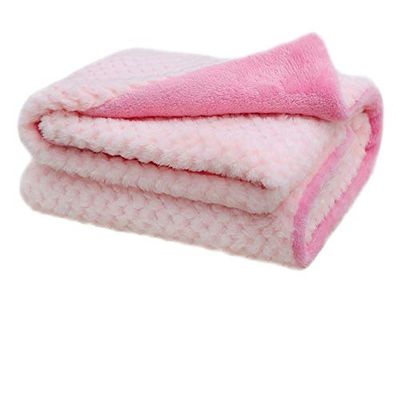 furrybaby Premium Fluffy Fleece Dog Blanket, Soft and Warm Pet Throw for Dogs & Cats (PinK, M (80x100cm))