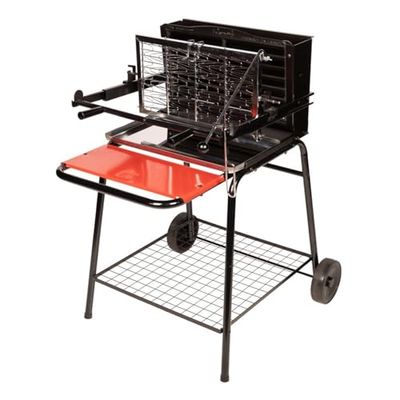 Somagic Barbecue à Charbon Vertical Retournement Grille, Gris JBQ1305006