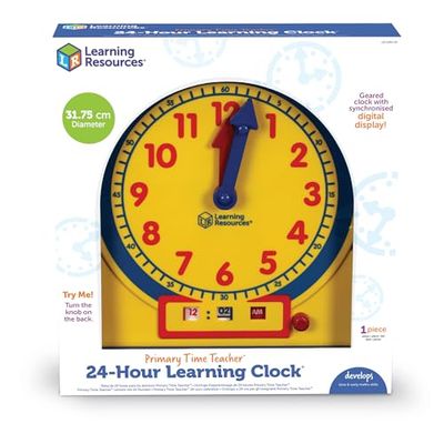 Learning Resources Reloj de 24 Horas para el Profesor Primary Time Teacher