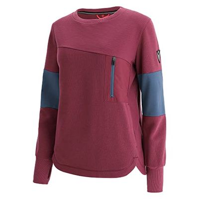 Macron Athleisure Scc Gedda Ligt Strtch Swtshrt Lbrd/Lavio Wmn Sudadera, Mujer, Granate, L