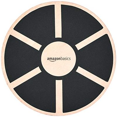 Amazon Basics Houten balansplank, zwart