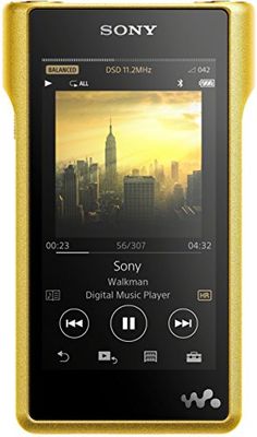 Sony NWWM1Z High-Resolution Audio Walkman (256 GB minne, Micro SD-kortplats, S Master HX-motor, kopparhölje 10,2 cm (4 tum) LED-LCD multitouch-skärm) guld