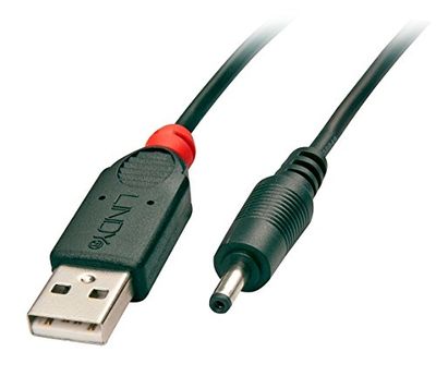 LINDY 70266 - Cavo USB Maschio - DC 1.35 / 3.5mm - 1,5m