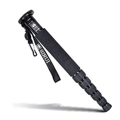 SIRUI AM-306M Monopié para Cámara, 156cm Monopié de Fotografía Profesional de 6 Secciones, Monopié de Aluminio para Cámara, DSLR, Monopié de Viaje Portátil Ligero, Carga Máxima 8kg