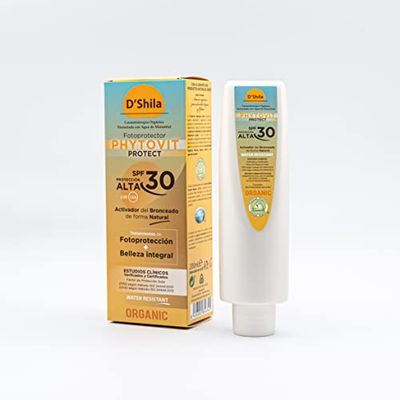 Bronceador PHYTOVIT SPF30 · Activador del bronceado de forma natural 200 mL D’Shila | Protege eficazmente de la radiación solar, incluso en exposiciones solares prolongadas | Fortalece la barrera natural de la piel | bronceado más rápido y seguro | Protección solar alta