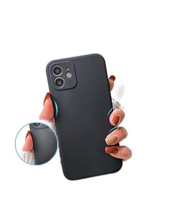 PASUTO Compatibile con iPhone 11 Case, Soft Silicone Bumper Cover with Microfiber Lining Shockproof Protective Anti-Scratch Case for iPhone 11 6.1 inch Black
