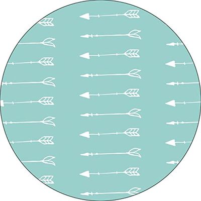 Bonateks, Round Digital Printed Mouse Pad, Non-Slip Base, for Office and Home, Diameter:22cm