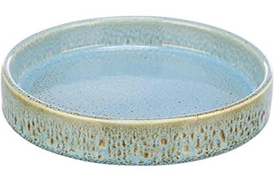 TRIXIE - Comedero para Perro de cerámica, 0,9 l/ø 16 cm., Azul