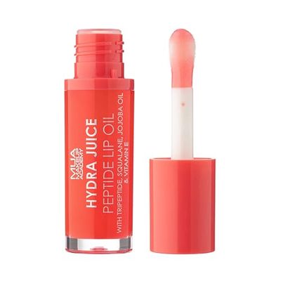 MUA Makeup Academy Hydra Juice Peptide Lip Oil, Berry Bliss, Vegan & Cruelty Free, 7 ml