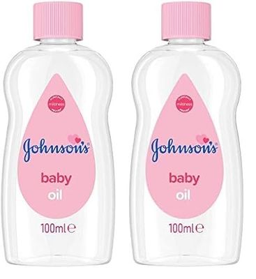 Johnson's Baby Oil, 100 ml (Pack of 2)