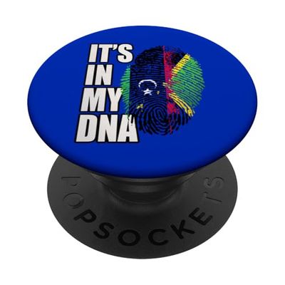 ADN de la bandera del patrimonio mixto jamaicano y libio PopSockets PopGrip Adhesivo