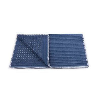 Heckett Lane - Esterilla para bidé (60% algodón, 40% bambú, viscoelástica, 60 x 60 cm), Color Azul Vaquero