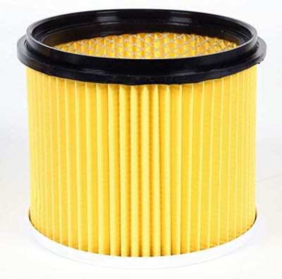 Einhell Filtre de Rechange Plissé avec Couvercle, Adapté aux Aspirateurs eau/Poussière Einhell, à Utiliser lors de l'aspiration à Sec