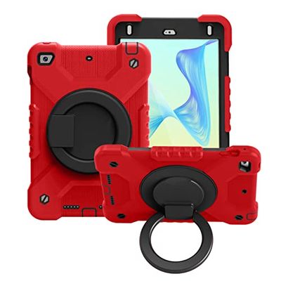 Amazon Brand - Edikesy Case for Samsung Galaxy Tab A 10.1 2019 SM-T510/SM-T515, Shockproof Protective Case with 360 Rotating Handle, Kickstand and Shoulder Strap