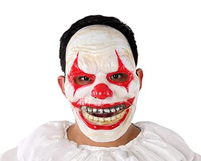 Atosa 61849 skrämmande clownmask, 25 x 18 cm