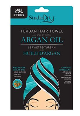 Studio Dry Serviette Turban infusée à l'huile d'argan