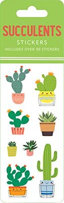 Succulents Sticker Set (6 Different Sheets of Stickers!), 2 1/2 x 7 1/8