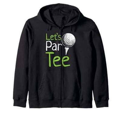 Let's Par Tee divertente amanti del golf e golfista del fine settimana Felpa con Cappuccio