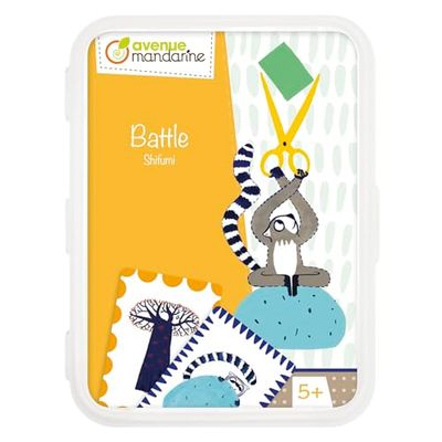 Clairefontaine ES-Un jeu de 48 cartes Battle Shifumi en boite plastique refermable Card Game 1, multicolor, Rock, Paper, Scissors Rhodia CO181C