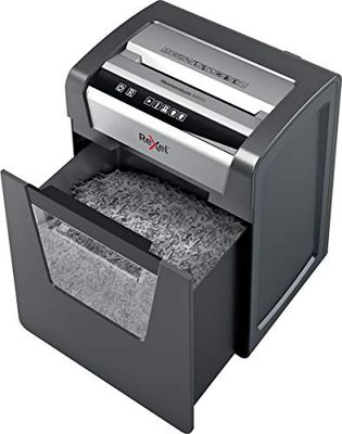 REXEL Momentum M510, Distruggidocumenti Manuale, 11-10 Fogli A4 (70-80 gr/mq), Taglio Micro, Livello di sicurezza P-5, per Uso Personale/Piccoli Uffici, Capacità 23 Litri, 2104575EU