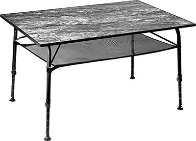 BRUNNER Tavolo Pieghevole ed Leggero per Esterni, da Campeggio, Giardino, terrazzo in Alluminio - ELU' 120 - Resistente alle intemperie a al Calore, Robusto con Una Portata Fino a 30kg