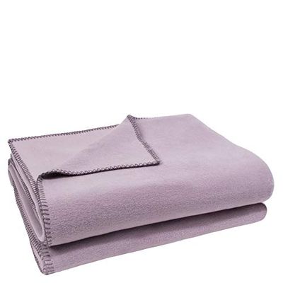 Zachte fleece deken – polarfleece deken met gehaakte steek – pluizige knuffeldeken – 180 x 220 cm – van 'zoeppritz since 1828'