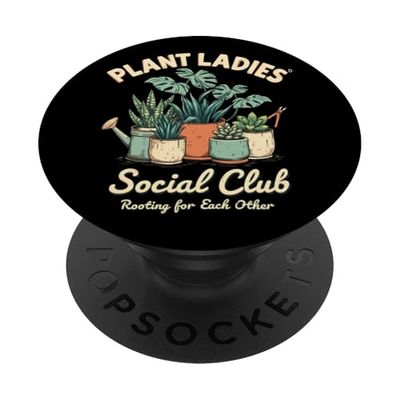 Giardinaggio del club sociale delle donne delle piante PopSockets PopGrip Adesivo