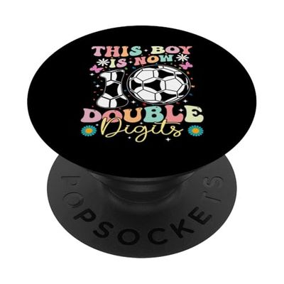 Este niño ahora tiene 10 dígitos dobles en el fútbol y cumple 10 años PopSockets PopGrip Adhesivo
