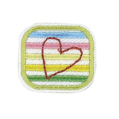 HKM 10236483 patches, stof, rood/groen/wit, één maat