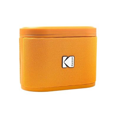 KODAK SOUNDBRIX Draadloze draagbare luidspreker, aansluiting tot 100 luidsprekers, magnetisch dock en krachtig geluid, 5 W, 3 uur looptijd, oranje