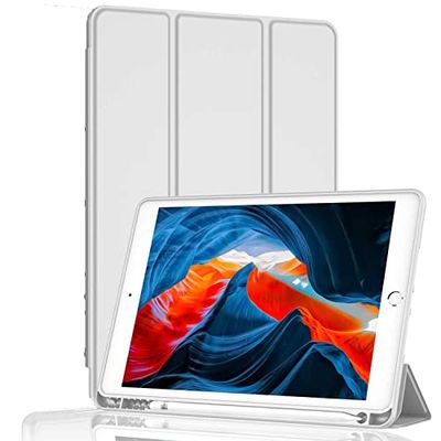 BXGH Case for iPad 10.2-Inch (2021/2020/2019 Model, 9/8/7 Generation), Auto Wake/Sleep Protection (Grey)