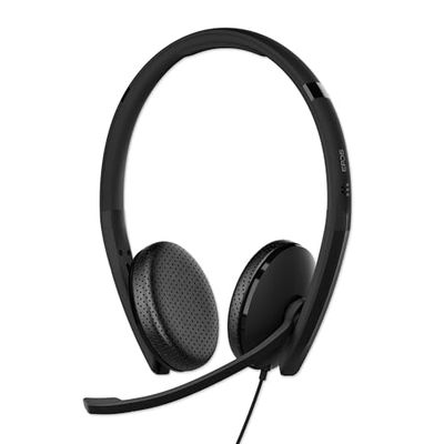 EPOS I SENNHEISER C10 Cuffie con microfono, auricolari con filo con connessione USB C semplice e flessibile e tecnologia BrainAdapt, Black, C10 USB-C