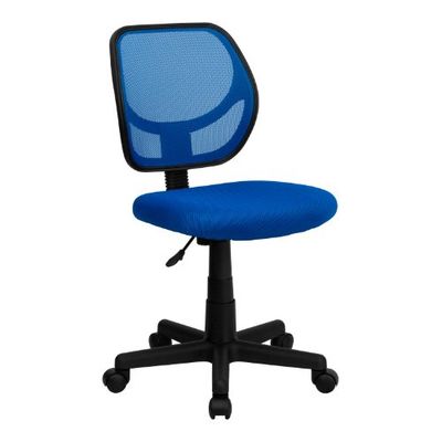 Flash Furniture WA-3074-BL-GG mid-back blauwe mesh taak en computerstoel