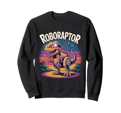 Robotic Dinosaur T-Rex Robotic Engineer Dino Funny Robot Sweatshirt
