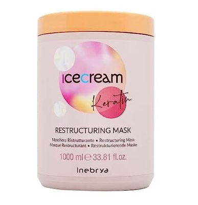 Inebrya Ice Cream Keratin Restructuring Mask - Maschera Ristrutturante 1000ml