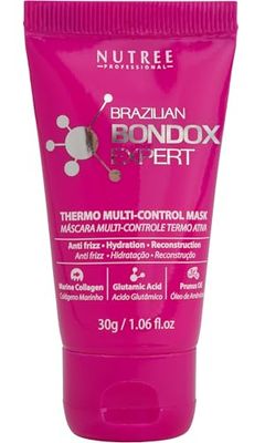 Mascarilla Térmica Hair Brasil BONDOX 30g - Aceites de karité, almendra y oliva Colágeno de algas marinas Repara la elasticidad y flexibilidad del cabello, lo suaviza, lo hidrata y le da brillo