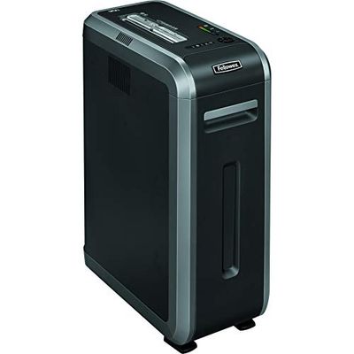 Fellowes Powershred 125i 100% stöt dokumentförstörare svart/silver 18 ark remsor