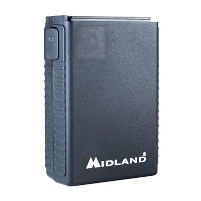 Midland - Batteria PB42 Lithium per Walkie Talkie Alan 42, 2800mAh, Ricarica Rapida USB-C, LED di Stato, Alta Capacità per Ricetrasmettitori Portatili, Accessori per Radioamatori, Tensione 3,7V