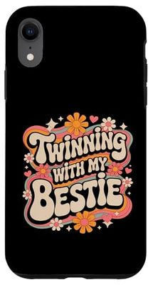 Friends Twinning With My Bestie Twin Matching Twins Friends Case for iPhone XR